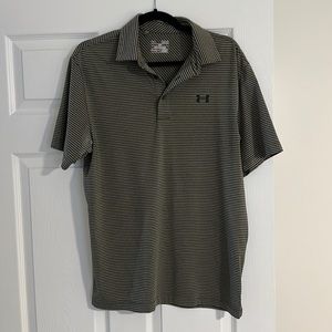 Men’s under Armour olive green golf polo - size medium - like new